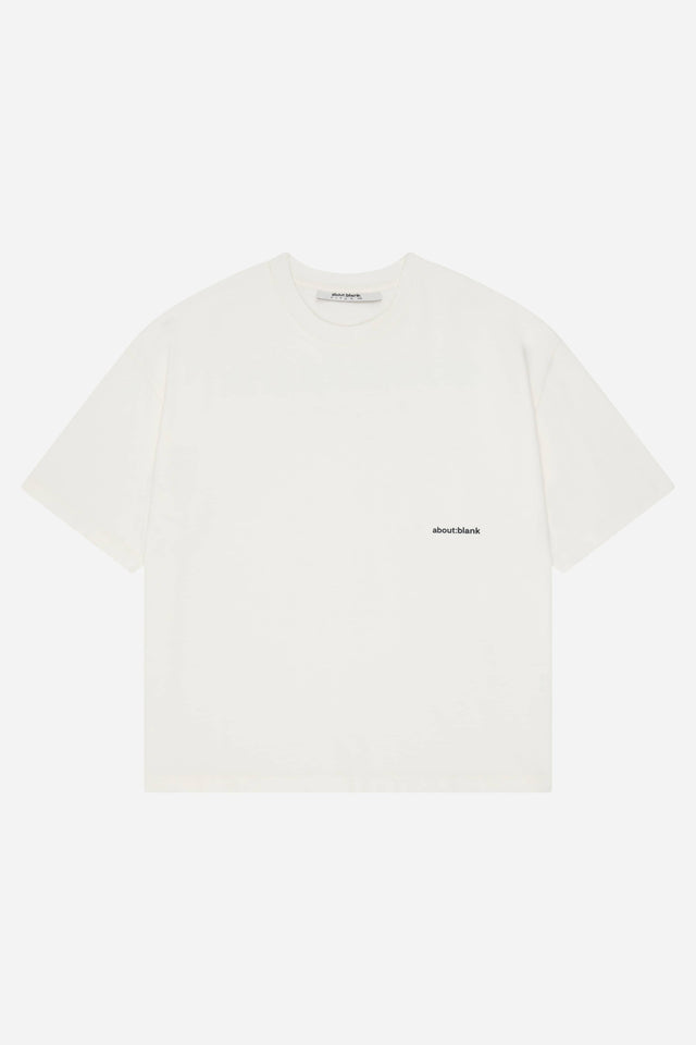 box t-shirt oat/estate blue