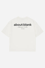 box t-shirt - oat/black