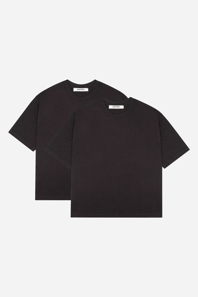 2 pack t-shirt black