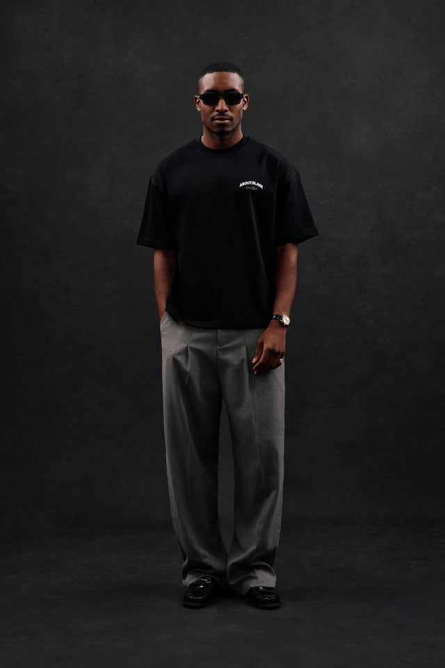 arched logo t-shirt black/ecru