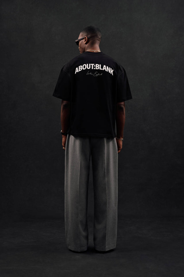 arched logo t-shirt black/ecru