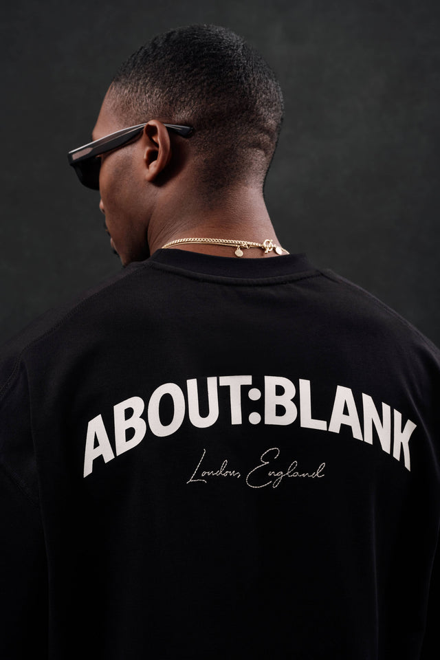 arched logo t-shirt black/ecru