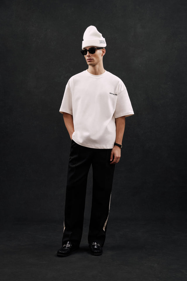 creative studio t-shirt oat/black