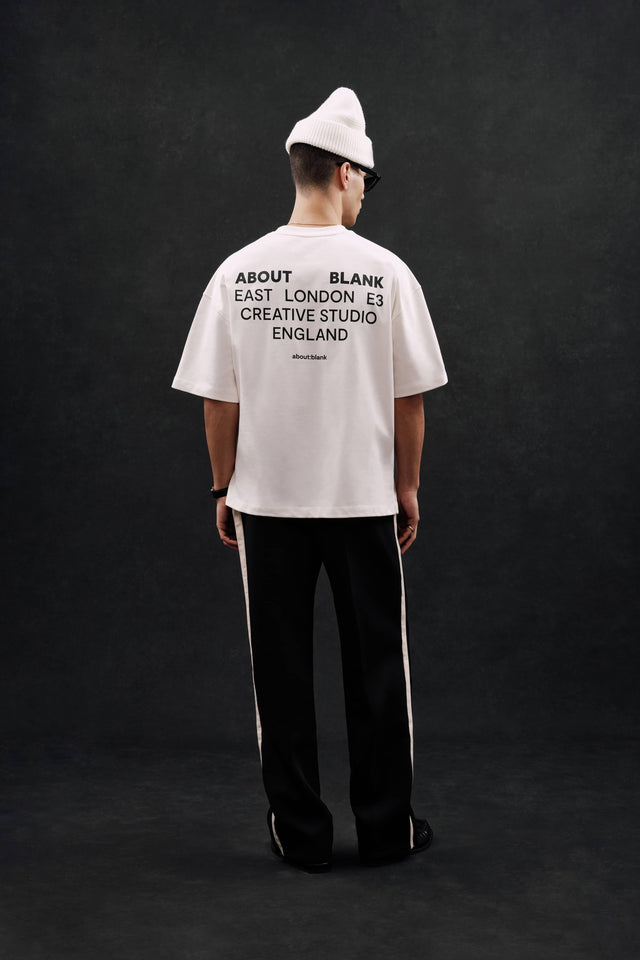 creative studio t-shirt oat/black