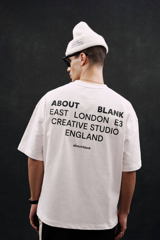 creative studio t-shirt oat/black