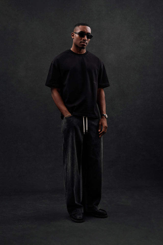 box t-shirt black/black