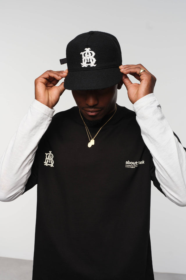 dual logo t-shirt black/ecru