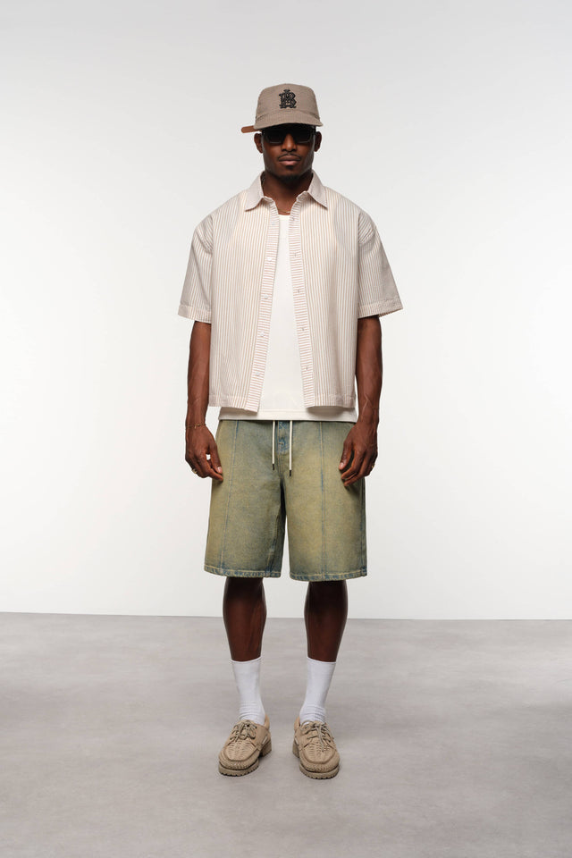 vacation shirt brown/white