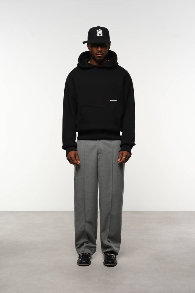 box hoodie black/ecru