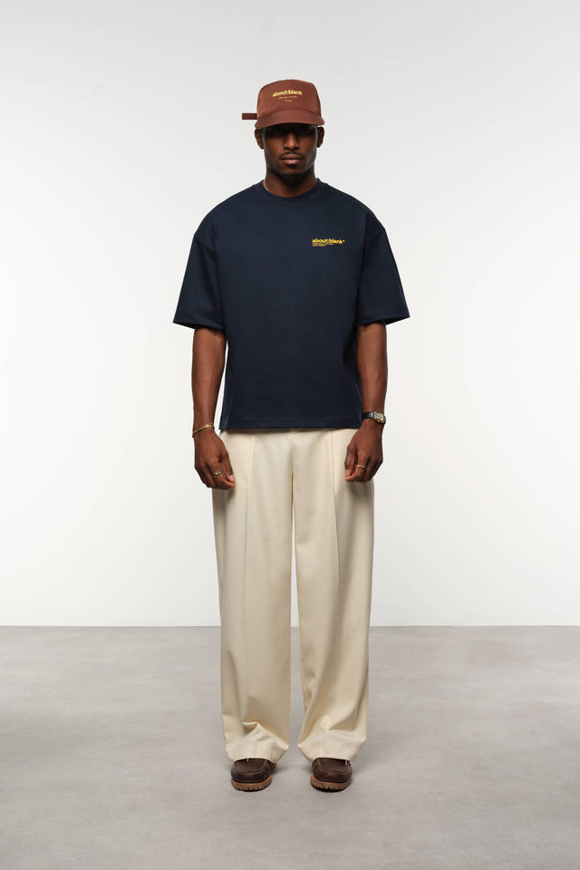 collection t-shirt navy/yellow