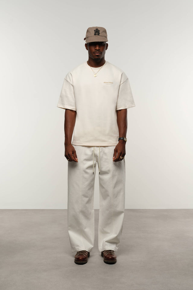 emblem t-shirt oat/gold