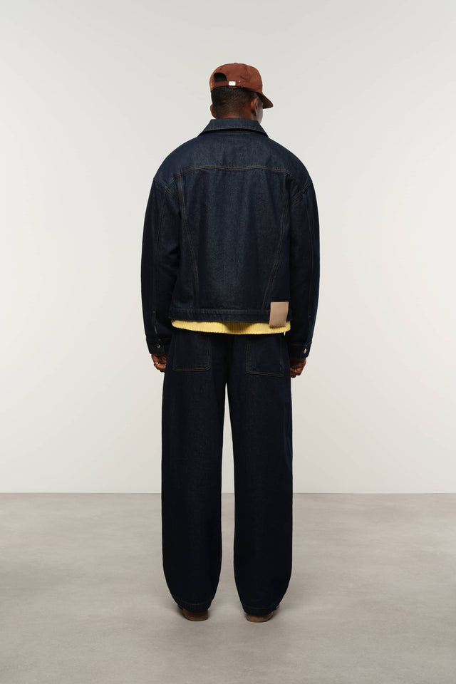 denim jacket raw indigo