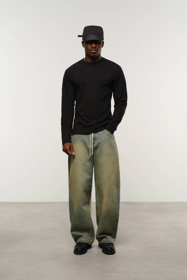 2 pack long sleeve t-shirt black