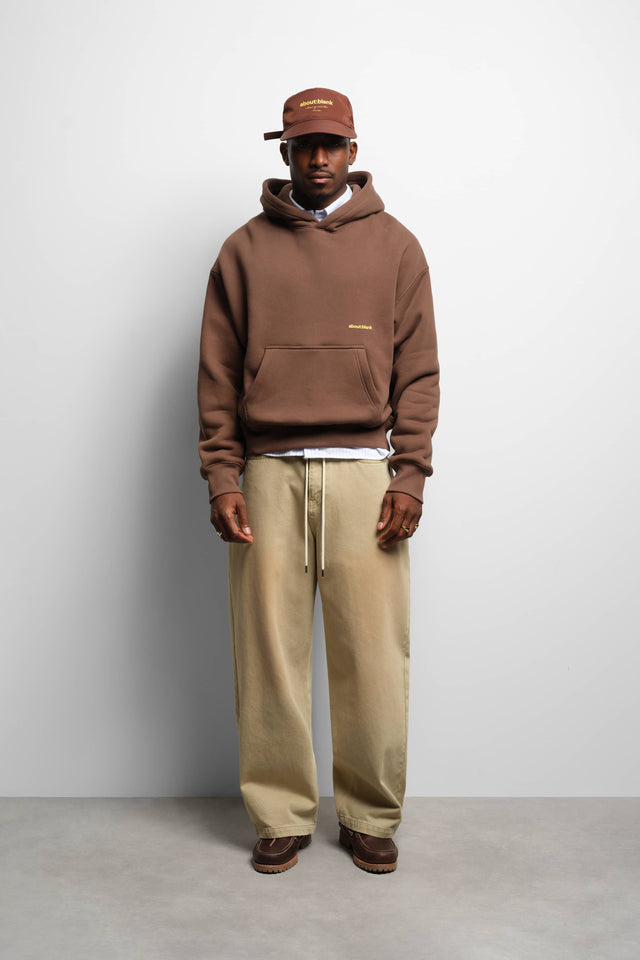 box hoodie brown/yellow