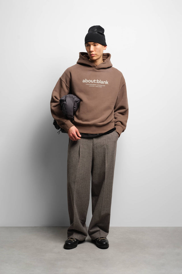 garcon hoodie washed brown