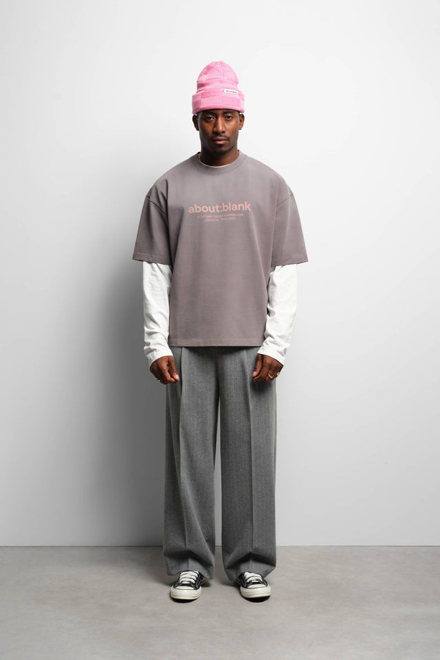 garcon t-shirt charcoal/pink