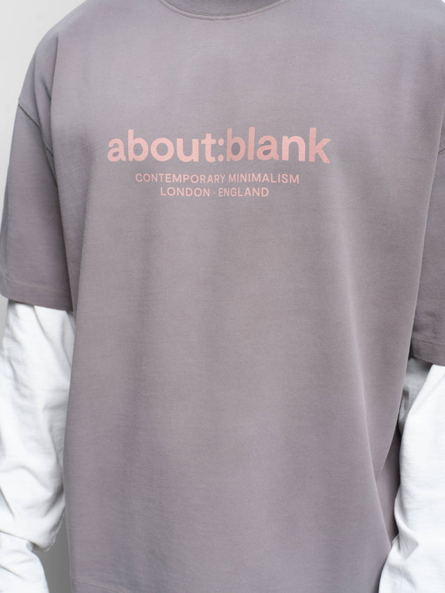 garcon t-shirt charcoal/pink