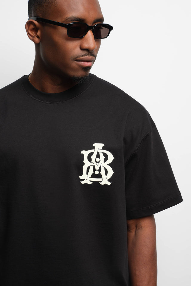 monogram t-shirt black/ecru