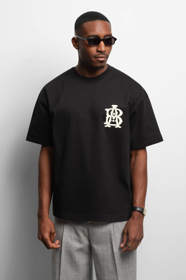 monogram t-shirt black/ecru