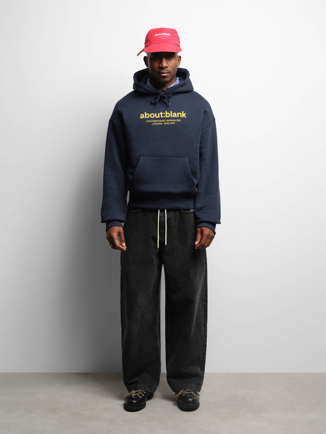 garcon hoodie classic navy/yellow
