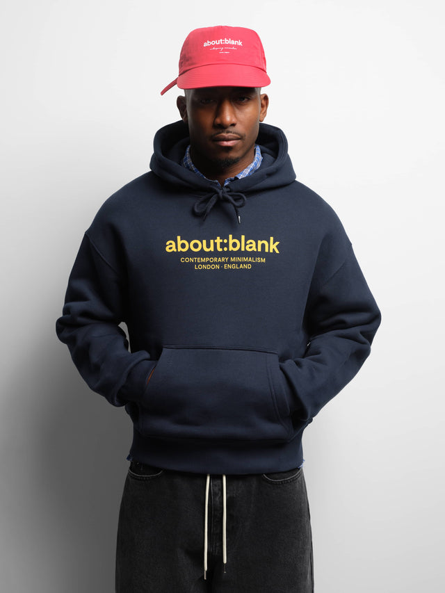 garcon hoodie classic navy/yellow