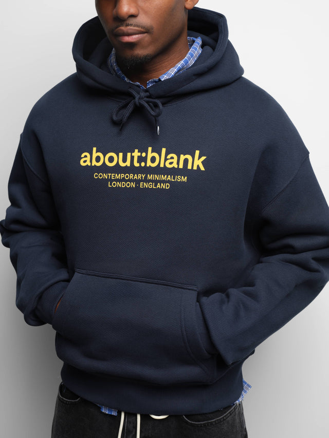 garcon hoodie classic navy/yellow