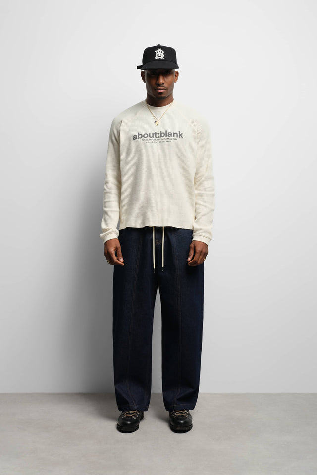 garcon long sleeve waffle oat