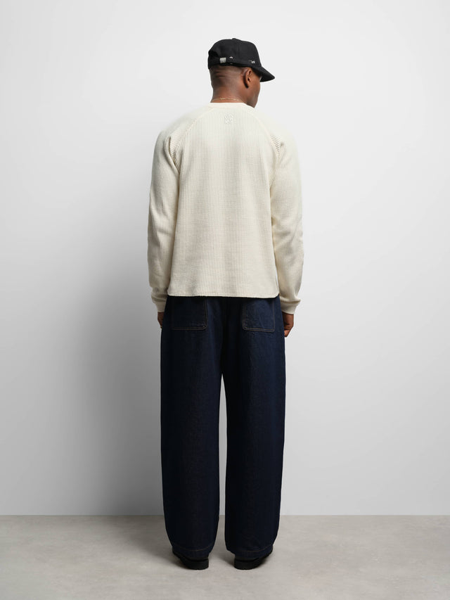 garcon long sleeve waffle oat
