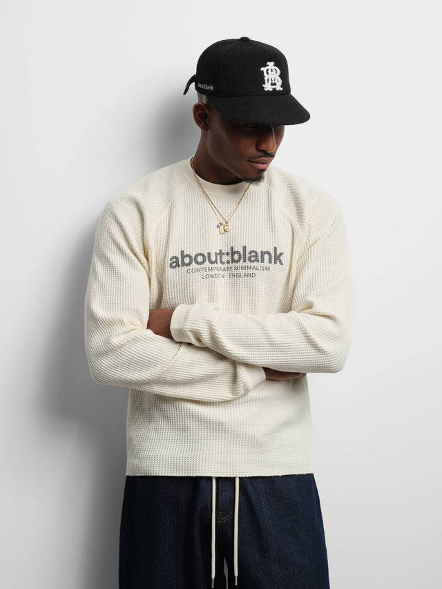 garcon long sleeve waffle oat