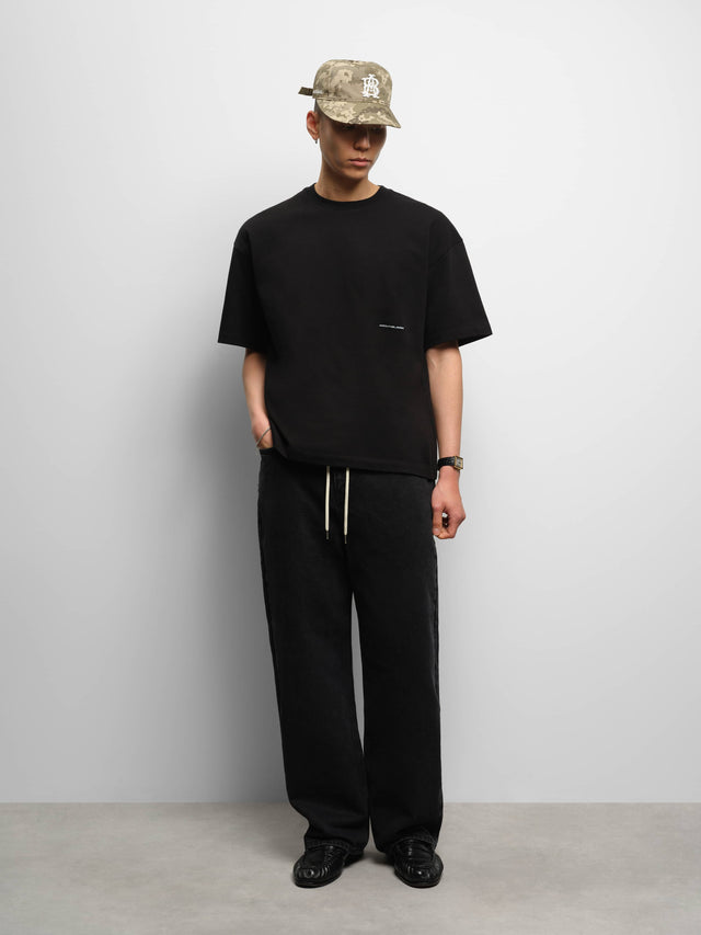 oblique t-shirt black