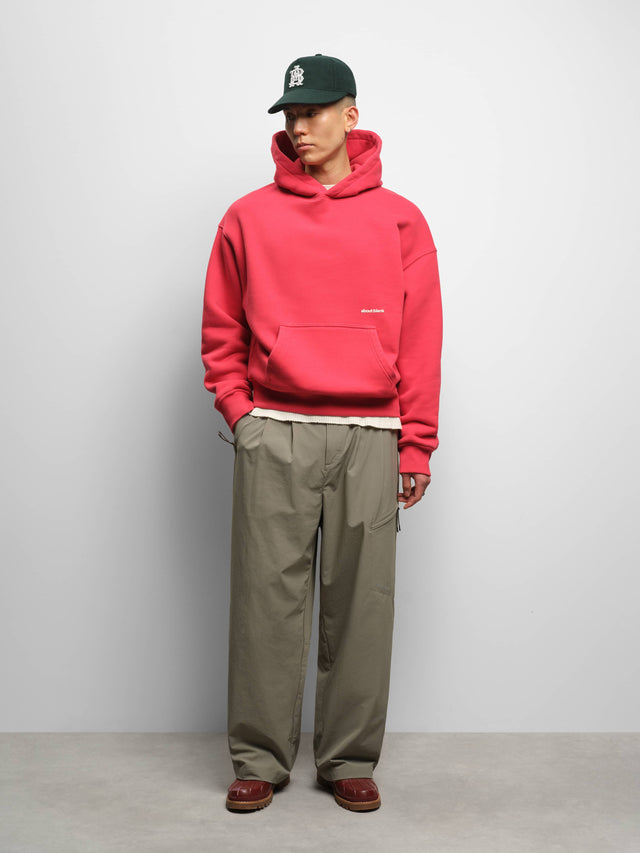 box hoodie red/ecru
