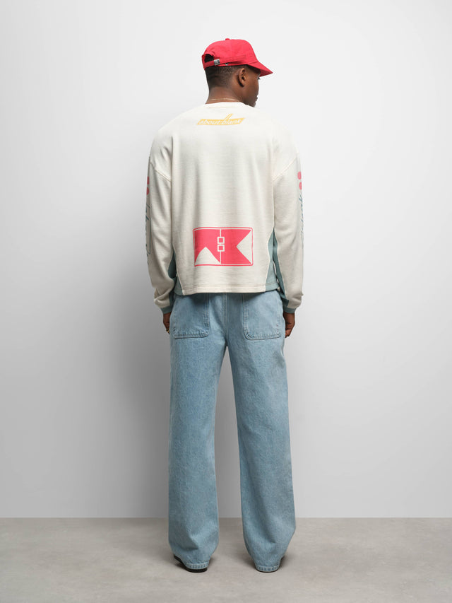 slalom graphic waffle t-shirt oat