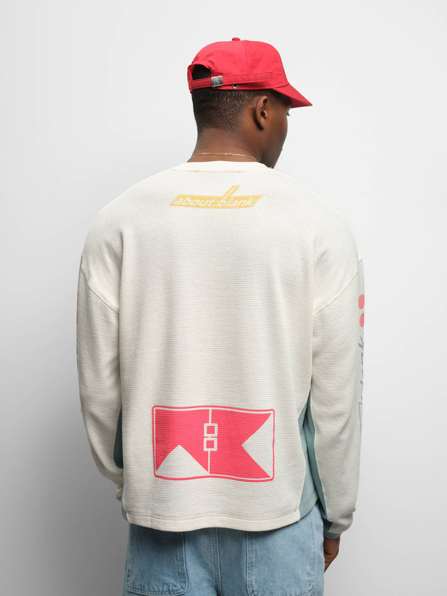 slalom graphic waffle t-shirt oat