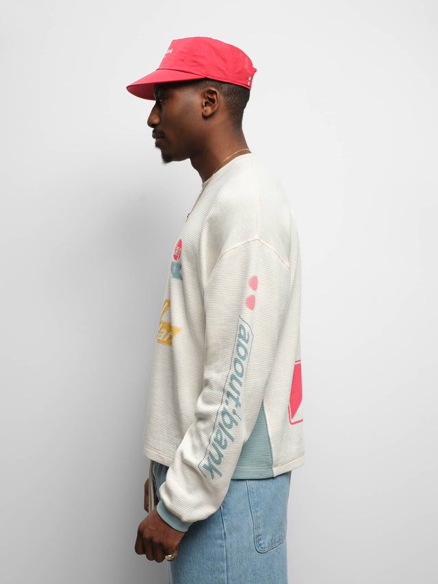 slalom graphic waffle t-shirt oat