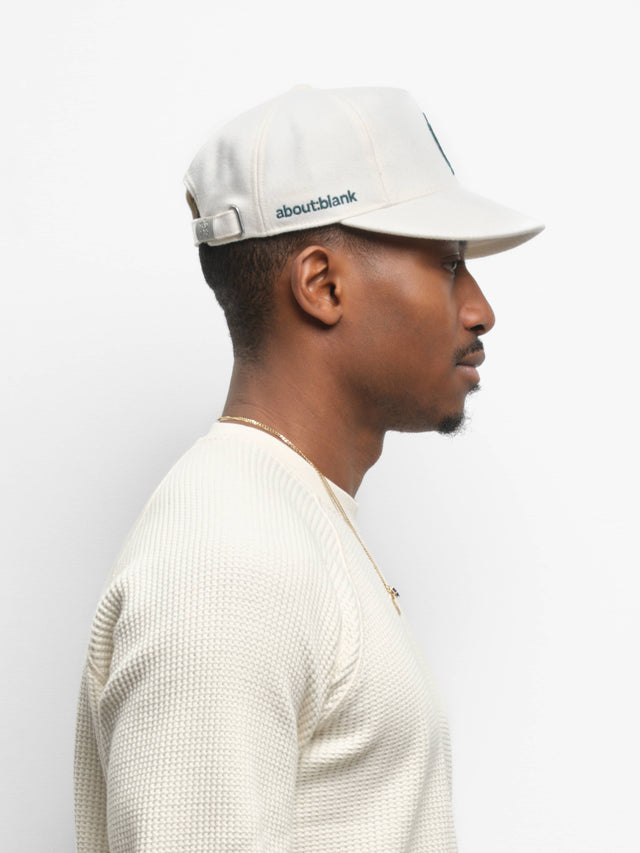 monogram cap wool