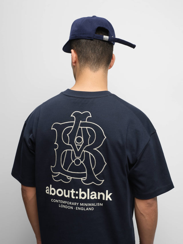 emblem t-shirt navy