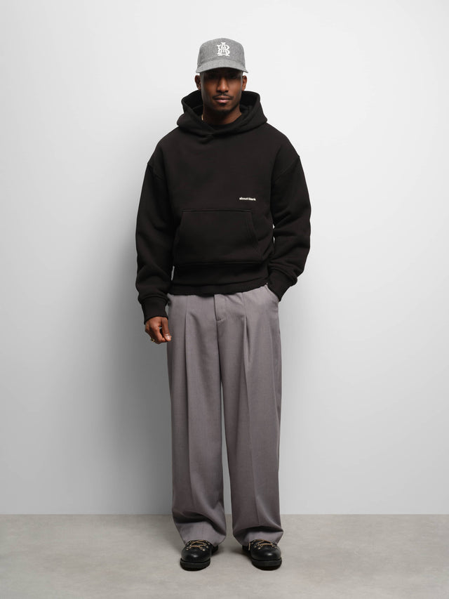 box hoodie black/ecru