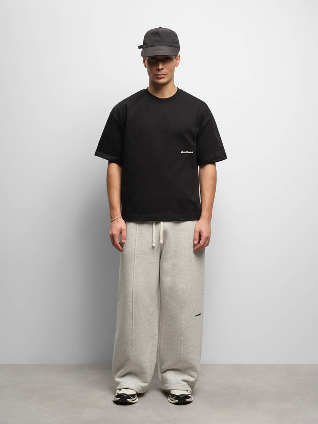 box t-shirt black/ecru
