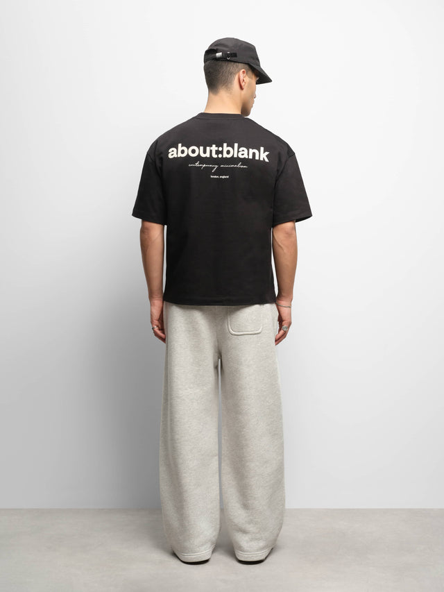 box t-shirt black/ecru