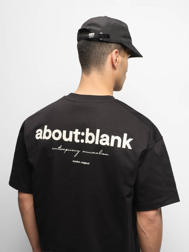box t-shirt black/ecru