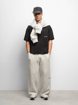 box t-shirt black/ecru