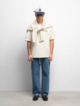 relaxed denim mid wash