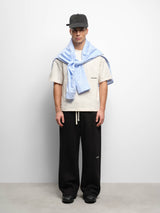 box t-shirt - oat/black