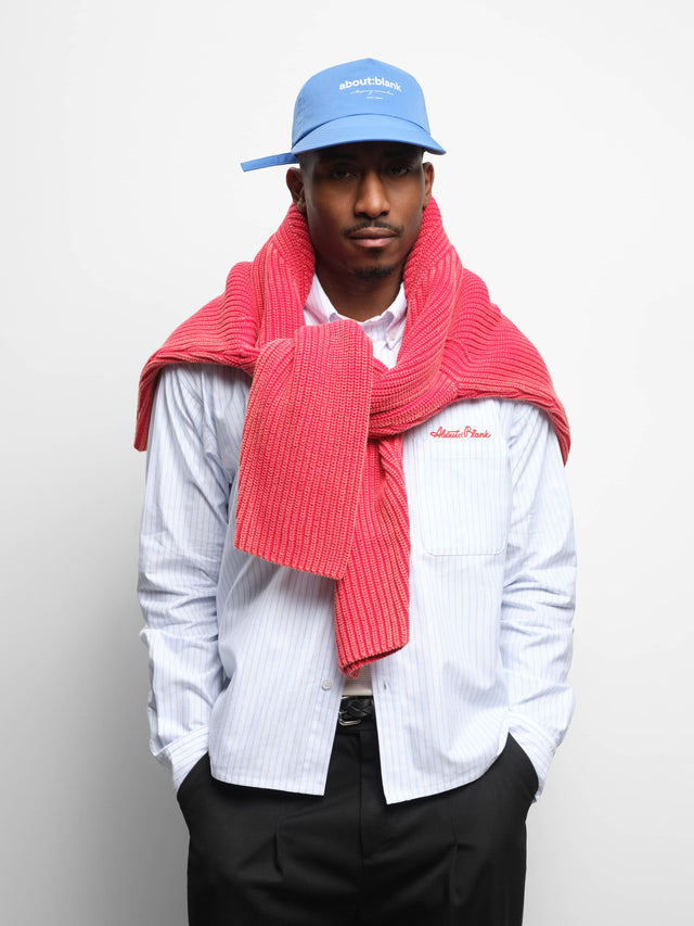 oxford script shirt white/blue