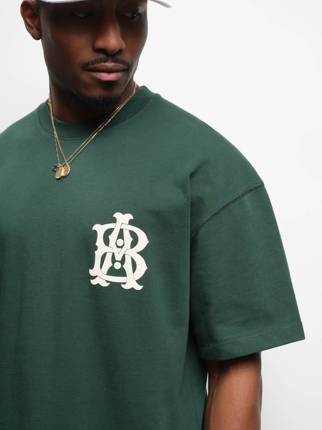 monogram t-shirt epsom green/ecru