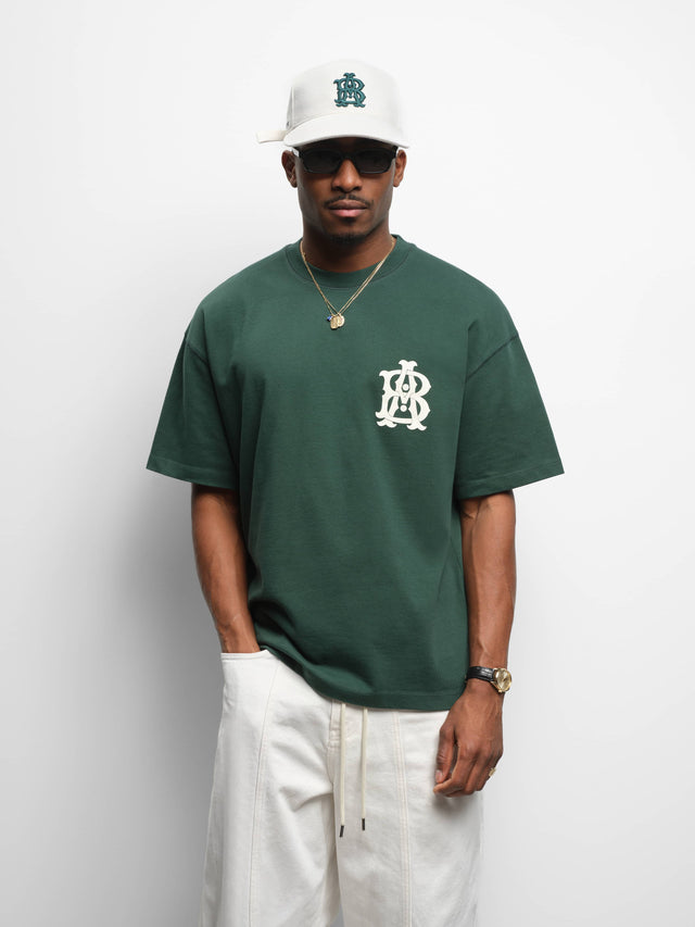 monogram t-shirt epsom green/ecru