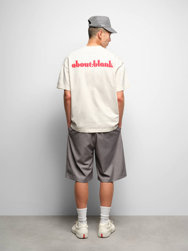 haus t-shirt oat/red