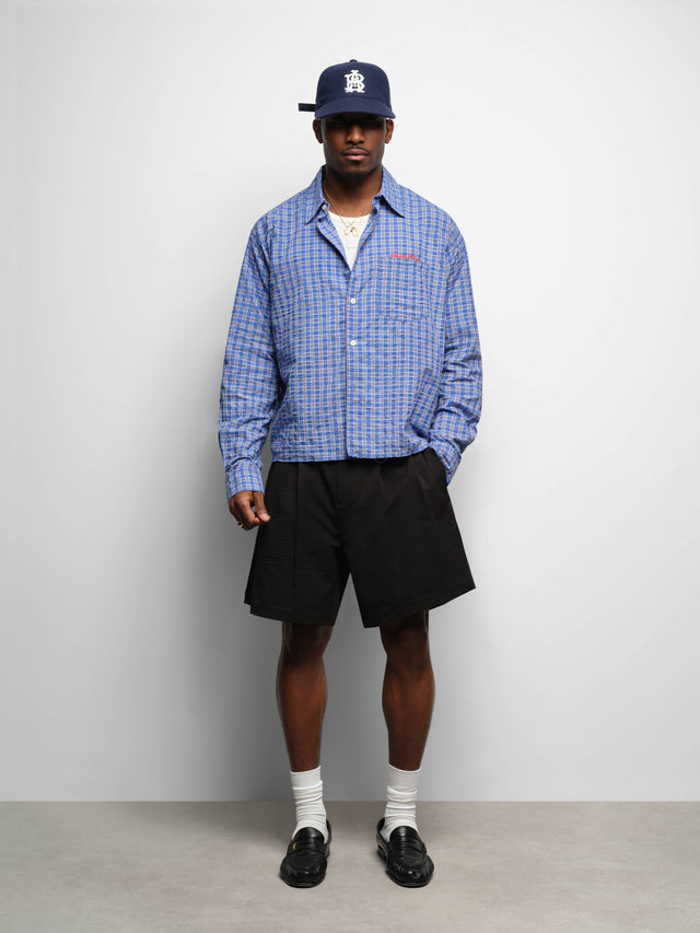 textured short black