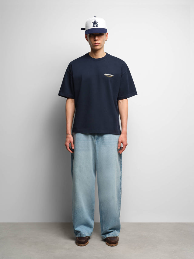 insignia t-shirt navy/yellow/ecru