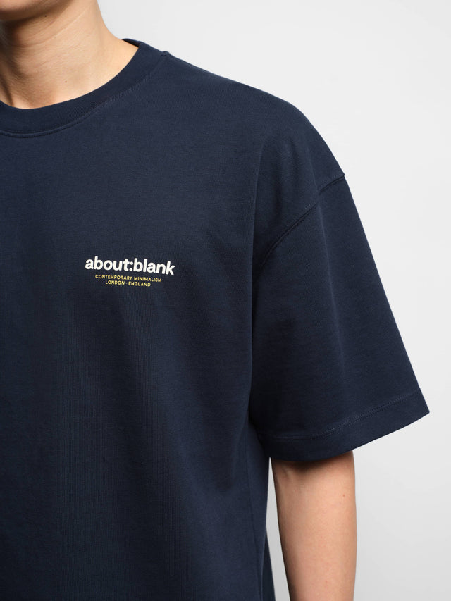 insignia t-shirt navy/yellow/ecru